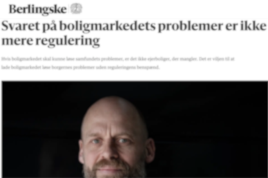 "Portræt af IRES' direktør Jonas Herby i Berlingske"