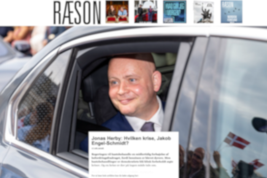 Skærmbillede fra Ræson med Jonas Herbys debatindlæg om hastebehandling af befordringsfradraget.